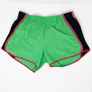 NIKE | Dri-Fit Green & Black Running Shorts 4"
